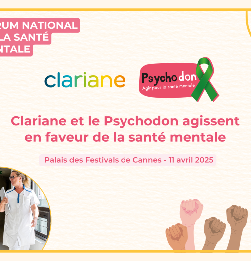 Clariane et le Psychodon agissent en faveur de la santé mentale