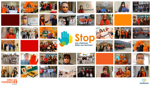 Mosaique ONU Femmes stop aux violences faites aux femmes